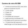 ANTENNE DE LECHER EDD de couleur Noir