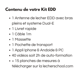 ANTENNE DE LECHER EDD de couleur Bleu avec la formation "Débuter avec son Antenne de Lecher EDD de 3h" Offerte!
