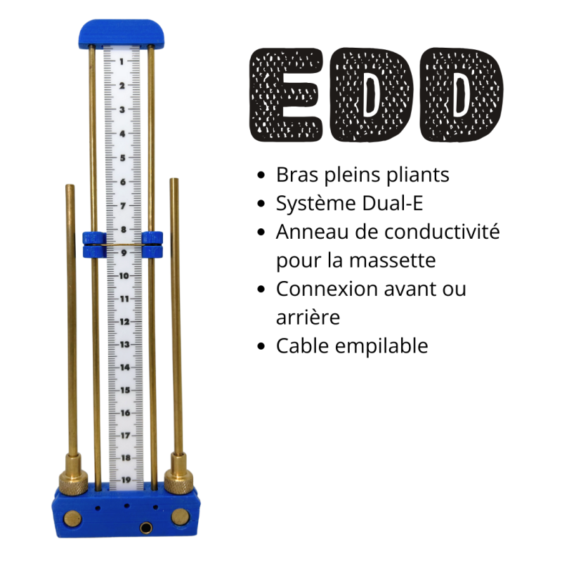 ANTENNE DE LECHER EDD de couleur Bleu
